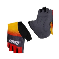 LEATT (НОВИНКА 2024) РУКАВИЦІ ВЕЛОСИПЕДІВ MTB 5.0 ENDURANCE RED КОЛІР CZERWONY/POMARANCZOWY/SZARY/CZARNY РОЗМІР L
