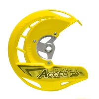 ACCEL ЗАХИСТ ТОРМОЗА ДИСКА ПЕРІД SUZUKI RMZ 250 '07-'16, RMZ450 '05-'16 КОЛІР ЖОВТИЙ (FDG-04YL) - АКЦІЯ