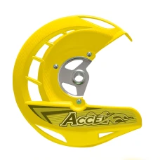 ACCEL ЗАХИСТ ТОРМОЗА ДИСКА ПЕРІД SUZUKI RMZ 250 '07-'16, RMZ450 '05-'16 КОЛІР ЖОВТИЙ (FDG-04YL) - АКЦІЯ