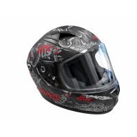 NOX ZZZZ ПРОДАЖА ШОЛОМ INTEGRALNY (ПОВНИЙ FACE) N731 ZUMBI KID / JUNIOR (DZIECIECY) КОЛІР ЧОРНИЙ/ЧЕРВОНИЙ МАТОВА РОЗМІР M (PRZECENIONY ДРУГИЙ GATUNEK-PRODUKT POEKSPOZYCYJNY)