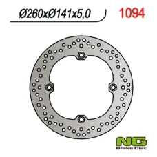 NG ДИСК ТОРМОЗНИЙ ЗАД KAWASAKI, SUZUKI DL 650 '04-'20, DL 1050 '20, DL 1000 '02-'19 (260X141X5) (4X10.5 MM)