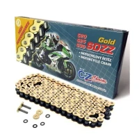 CZ 2024/04 ЛАНЦЮГ ПРИВІДНИЙ 525 SDZZ (102 ЛАНКИ) ACTIVE RING (X-RING) ЗОЛОТИЙ DO 1200 CCM (46,2 KN) + КРИШКА DRAZONA