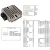 DZE РЕГУЛЯТОР НАПРУГИ YAMAHA XJ600 DIVERSION 96-02, YBR125, YZF125R, MAJESTY 125\/250 (4HM-81960-00), SUZUKI DR650SE 96-17 (32800-32E00) (12V\/35A) (ESR272) - зображення 3