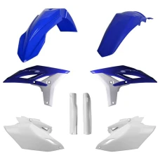 POLISPORT КОМПЛЕКТ ПЛАСТІКОВ (ПОВНИЙ KIT) YAMAHA WR 450F '12-'15  W КОМПЛЕКТІ КРИШКИ AMORTYZAROROW (8398200001) КОЛІР NIEBIESKO БІЛИЙ OEM