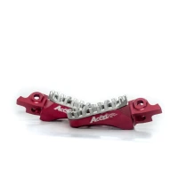 ACCEL ПІДНІЖКИ HONDA CRF 250/450R,X '04-'17,CRF150R '07-'16,CR125/250 '02-'07,ALUMINIUM 7075,KOLOR CZERWONY,REGULOWANA ШИРИНА