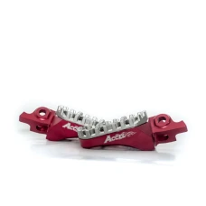 ACCEL ПІДНІЖКИ HONDA CRF 250/450R,X '04-'17,CRF150R '07-'16,CR125/250 '02-'07,ALUMINIUM 7075,KOLOR CZERWONY,REGULOWANA ШИРИНА