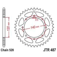 JT ЗІРОЧКА ЗАД 487 37 KAWASAKI W800 BKF STREET, CKF CAFE '19 (JTR487.37) (LANC. 520)
