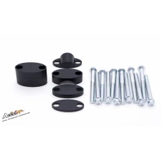 ACCEL КРІПЛЕННЯ/ПІДЙОМНИКИ КЕРМА (DOL-28,6/GORA-28,6MM) (PLASTERKI 18+5+10+6=39MM) КОЛІР ЧОРНИЙ (BMA-01BK)