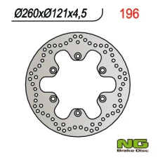 NG ДИСК ТОРМОЗНИЙ ПЕРІД SUZUKI AN 250/400 (98-02) (260X121X4,5)