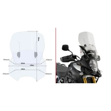 GIVI SPECIFIC РОЗСУВНІ WIND-SCREEN, SUZUKI DL1000 V-STROM (2014)