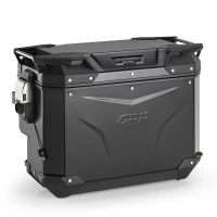 GIVI TREKKER OUTBACK EVO ЧОРНИЙ АЛЮМІНІЙ CAM-SIDE CUTOUT ПРАВОГО 40LTR, SOLD БЕЗ LOC