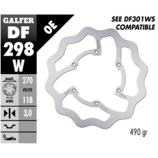 GALFER ДИСК ТОРМОЗНИЙ ПЕРІД YAMAHA WR 450F '16-'19, YZ 125/250 '18-'21, YZ 250F/450F '16-'20 WAVE (270X118X3MM)