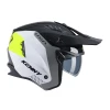 KENNY RACING 2025 ШОЛОМ ВІДКРИТИЙ JET МОДЕЛЬ MILES GRAPHIC BLACK\/NEON ЖОВТИЙ КОЛІР BIALY\/SZARY\/CZARNY\/ZOLTY FLUO РОЗМІР M ( 57 - 58 CM ) - зображення 1