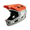 LEATT (2023\/2024) ШОЛОМ ВЕЛОСИПЕДИ MTB ENDURO 3.0 V24 HELMET GLOW КОЛІР POMARANCZOWY\/SZARY РОЗМІР S (51-55 CM) - зображення 5