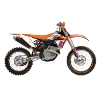 BLACKBIRD КОМПЛЕКТ НАЛІПОК (OKLEIN) KTM EXC/EXC-F '08-'11, SX/SX-F 125  '07-'10 DREAM 5 КОЛІР КОЛІР ПОМАРАНЧ ЧОРНИЙ