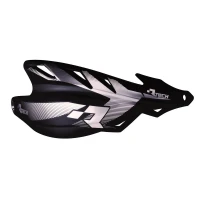 RACETECH КРИШКИ RAK (РУЧКА) RAPTOR КОЛІР ЧОРНИЙ (Z КРІПЛЕННЯМИ NA КЕРМА 22,2MM I 28,6MM)