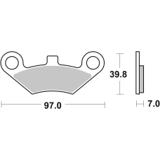 SBS BRAKEPADS SINTERED OFFROAD