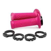 DOMINO ПЕРЕМИКАЧІ (GRIPY) ВИКЛЮЧЕНИЙ ROAD D-LOCK (Z ADAPTERAMI ROLGAZU - KTM, HUSQVARNA, GASGAS, HONDA, KAWASAKI, SUZUKI, YAMAHA) КОЛІР КОЛІР РОЗОВИЙ