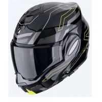 SCORPION ШОЛОМ SZCZEKOWY (SZCZEKA DO ЗАДУ) EXO-TECH EVO CONQUER BLACK/NEON ЖОВТИЙ КОЛІР  ЧОРНИЙ/ЖОВТИЙFLUO РОЗМІР XXL