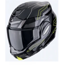 SCORPION ШОЛОМ SZCZEKOWY (SZCZEKA DO ЗАДУ) EXO-TECH EVO CONQUER BLACK/NEON ЖОВТИЙ КОЛІР  ЧОРНИЙ/ЖОВТИЙFLUO РОЗМІР XXL