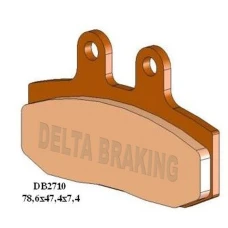 DELTA BRAKING КОЛОДКИ ДИСКОВІ ТОРМОЗНІ KH113/KH256 ПЕРІД APRILIA RED ROSE 125 '87-'94, ATLANTIC 500 '02-'04, SPORTCITY 125 '04-'12, GILERA DAKOTA 350/500 '85-'87, HONDA CRM 125 '90-'99, NSR 125 '91-'03, CMX 250 REBEL '97-'00, SJ 50 '93-'99