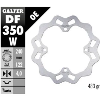 GALFER ДИСК ТОРМОЗНИЙ ЗАД SUZUKI RMZ 250 '07-'19, RMZ 450 '06-'18, RMX 450Z '10-'18 WAVE (240X122X4MM)