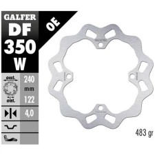 GALFER ДИСК ТОРМОЗНИЙ ЗАД SUZUKI RMZ 250 '07-'19, RMZ 450 '06-'18, RMX 450Z '10-'18 WAVE (240X122X4MM)