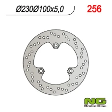 NG ДИСК ТОРМОЗНИЙ ЗАД KAWASAKI GPZ500S '90-'03 (230X100X5) (3X10,5MM)