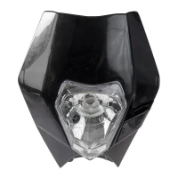 HEADLIGHT-FRONTMASK, УНІВЕРСАЛ / KTM, ЧОРНИЙ, INC. RUBBERSTRAPS, НІ E-APP.