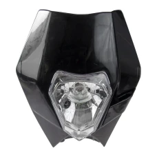 HEADLIGHT-FRONTMASK, УНІВЕРСАЛ / KTM, ЧОРНИЙ, INC. RUBBERSTRAPS, НІ E-APP.