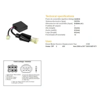 DZE МОДУЛЬ ЗАПАЛУ CDI HONDA CRF 450R '05-17 (OEM 30410-MEY-671)