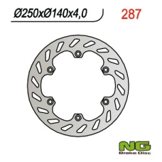 NG ДИСК ТОРМОЗНИЙ ПЕРІД APRILIA RX 50`03-06, ETX 125`85-90, RX 125`89-00 (250X140X4)
