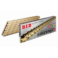 DID 50(530)ZVMX2G&G-112 ЛАНЦЮГ ЗОЛОТИЙ / ЗОЛОТИЙ (112 ЛАНКИ) X-RING (ВІДКРИТИЙ + КРИШКА) (50ZVMX2GG-112)