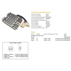 DZE РЕГУЛЯТОР НАПРУГИ SUZUKI DL 1000 V-STROM '02-'12 12V 35A (32800-06G01, 32800-06G00) (ESR539) (RX41)