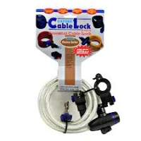 OXFORD ТРОСИК CABLE LOCK Z ZAMKNIECIEM ДОВЖИНА 1.8M X 12MM КОЛІР ПРОЗОРИЙ BS