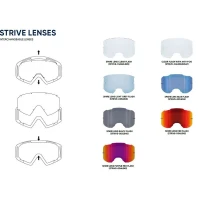 SPECT ЧЕРВОНА BULL STRIVE ЗАПАСНЕ ЛІНЗА ЧОРНИЙ FLASH