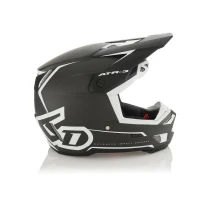 6D HELMETS ШОЛОМ CROSS/ENDURO МОДЕЛЬ ATR-3 NOVA MATTE WHITE КОЛІР CZARNY/BIALY РОЗМІР M ( 57 - 58 CM )