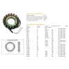 DZE UZWOJENIE ГЕНЕРАТОР STATOR YAMAHA FJR 1300 '01-11, TDM 850 '91-01, XV 750 '81-98, 1100 '86-99, SUZUKI VL 1500 '98-04, VS 600\/700\/750\/800, HONDA VT 600 '88-07, XL 650V '00-06, XRV 750 '90-00 - ЗАМІНЮЄ 2887-01 - зображення 2