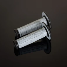 RENTHAL ПЕРЕМИКАЧІ MX DUAL COMPOUND TAPERED HALF WAFFLE, DWUSKLADNIKOWE, КОЛІР СІРИЙ/ЧОРНИЙ