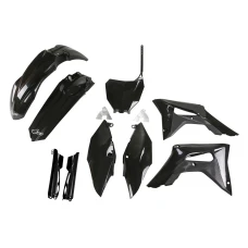 UFO КОМПЛЕКТ ПЛАСТІКОВ (ПОВНИЙ KIT) Z OSLONAMI ТЕЛЕСКОПІЧНИЙ (АМОРТИЗАТОРІВ) HONDA CRF 250R '18-'21, CRF 450R '17-'20 КОЛІР CZARNY(HO119E001)