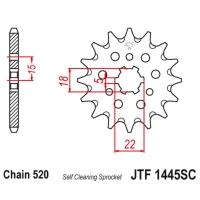 JT ЗІРОЧКА ПЕРІД 423 13 KAWASAKI KX 125 '94-'07 SAMOOCZYSZCZAJACA (42313JT) (LANC. 520)
