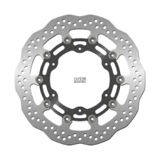 NG ДИСК ТОРМОЗНИЙ ПЕРІД YAMAHA FJR1300 '03-19, MT-01 '05-06, XV1700 '09-17, YZF R7 '99-02 (320X132X5MM) (6X8,5MM) WAVE PLYWAJACA (МАТЕРІАЛ АЛЮМІНІЙ)