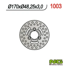 NG ДИСК ТОРМОЗНИЙ ПЕРІД SUZUKI LTZ 250/400, LTA 400/500, LTF 400/500 (170 X48X3)(3X10,50MM)