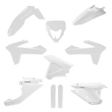 POLISPORT КОМПЛЕКТ ПЛАСТІКОВ (ПОВНИЙ KIT) SHERCO SE / SEF '25 W КОМПЛЕКТІ ЗАХИСТ ФАРИ (8681100002) I КРИШКИ АМОТРТИЗАТОРІВ (8398600002) КОЛІР БІЛИЙ