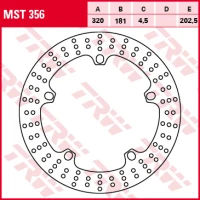 TRW LUCAS ДИСК ТОРМОЗНИЙ ПЕРІД BMW F 800 / R / S / ST 08-17, S 1000 RR 19-, R 1200 S / RT / ST / RS / R 05-16, R 1200 R-NINE T / HP2 08-, K 1200 R 05-08 (АКЦІЯ)