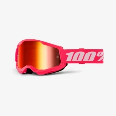 100 ПРОЦЕНТ ОКУЛЯРИ МОДЕЛЬ STRATA 2 PINK - MIRROR RED LENS - КОЛІР ROZOWY/BIALY ХВІРТКА ЧЕРВОНА ЗЕРКАЛО
