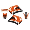 BLACKBIRD КОМПЛЕКТ НАЛІПОК (OKLEIN) KTM SX 250-360 '93-'97, DREAM 4 КОЛІР ОРАНЖЕВИЙ\/ЧОРНИЙ - зображення 2