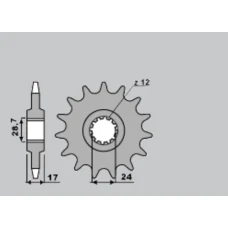 PBR ЗІРОЧКА ПЕРІД 295 13 18NC HONDA CBR 600 F 87-96 (-2) (LANC. 530)