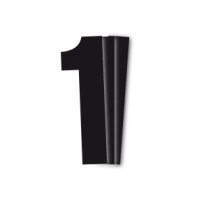 ЧОРНИЙBIRD RACE НОМЕРИ ЧОРНИЙ - PACK OF 3 CM.13X7 #1