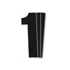 ЧОРНИЙBIRD RACE НОМЕРИ ЧОРНИЙ - PACK OF 3 CM.13X7 #1